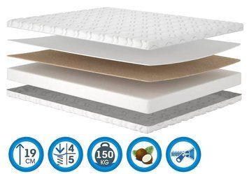 Ортопедичний матрац Matroluxe Leeds cocos - Матролюкс Лідс кокос 70x190 31417299 фото